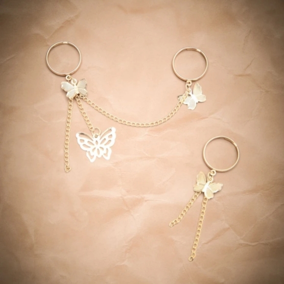 Gold Butterfly Ring Set! - Picture 3 of 4